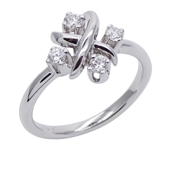 Pre-Owned Tiffany & Co. Women's Ring, Brand Name, PT950 Platinum, Diamond, Jean Schlumberger,...