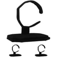 thumbnail image 1 of 3Pcs C-Shaped Watch Display Rack Bangle Holder Bracelet Storage Rack Suede Bangle Display Stand Black, 1 of 1