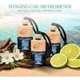 thumbnail image 6 of Air Jungles Car Air Freshener Hanging Diffuser 3 Ct, Ocean Scent, 8 ml Each, Natural Essential Oil, Everyday Freshness Fragrance, Auto Accessories for Men and Women, For Rearview Mirror, 6 of 7