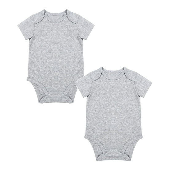 TBWNWG Unisex Clothes Unisex Baby Solid Baby Bodysuit,2PCS