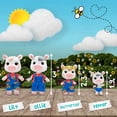 thumbnail image 6 of Honey Bee Acres The Cloverberrys Cow Family, 4 Miniature Doll Figures, Ages 3 and Up, 6 of 8