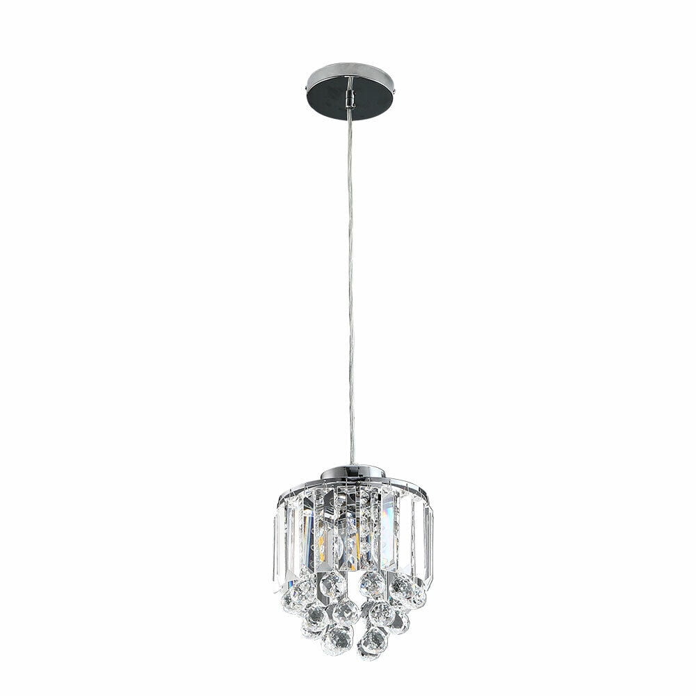 TFCFL 2pcs Modern Crystal Chandelier Pendant Lamp Fixture Kitchen Island Ceiling Light Hanging Lamp