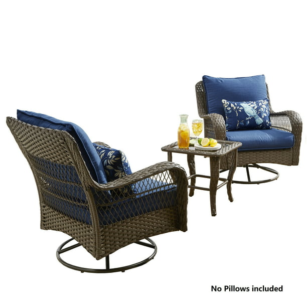 Better Homes And Gardens Outdoor Patio, Outdoor Wicker Furniture Sets With Swivel Chairs