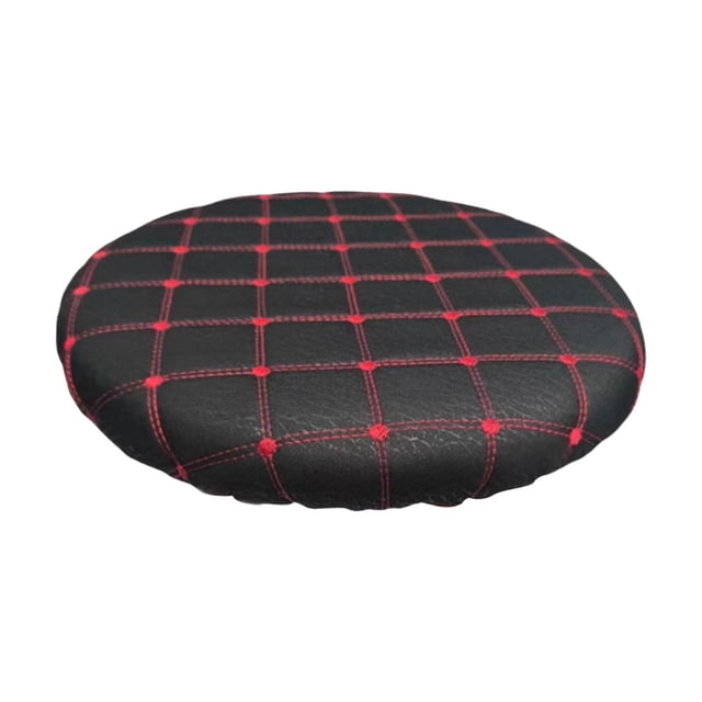 simhoa Housse de Tabouret Rond Housse de Coussin de Siège pour Tabourets de Maison Chaises 28cm à 30cm Noir