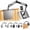 -B, variant on Magnetic Tablet Stand with Hidden Mattress Base, Hands Free Phone Holder, 360 Degree Rotation Adjustable Arm Clamp, Carbon Steel Aluminum Alloy and ABS Construction, For Bed, Sofa and Desk(-D)