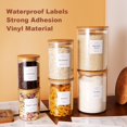 thumbnail image 3 of Juego de tarros de vidrio para harina y azúcar CZZGSM con 132 etiquetas de 3,3 l/1,6 l/800 ml, 3 of 9