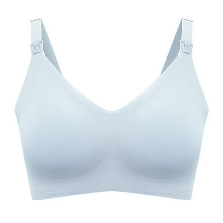 LEEy-World Lingerie for Women Filifit Sculpting Uplift Bra Women Fashion Deep Cup Bra Hides Back Bra with Shapewear Push Up Sports Bra Light Blue XXL