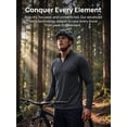 thumbnail image 5 of Xidunhg Men's Quarter Zip Pullover Long Sleeve, Moisture Wicking Quick Dry Athletic Shirt for Running Golf Gym Workout Casual, 5 of 12