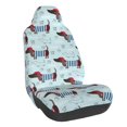 thumbnail image 1 of Wukai Dachshund Dog Puppy Full Set Car Seat Covers with Soft Padding Universal Auto Front Seats Protector and Cushion Mat, 1 of 5