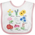 thumbnail image 3 of Inktastic Wild Flower Chart Boys or Girls Baby Bib, 3 of 4