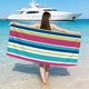 thumbnail image 4 of Toalla de playa de microfibra de doble cara, terciopelo, secado rápido, suave, absorbente, sin arena, rectangular grande, ideal para viajes, piscina y natación., 4 of 6