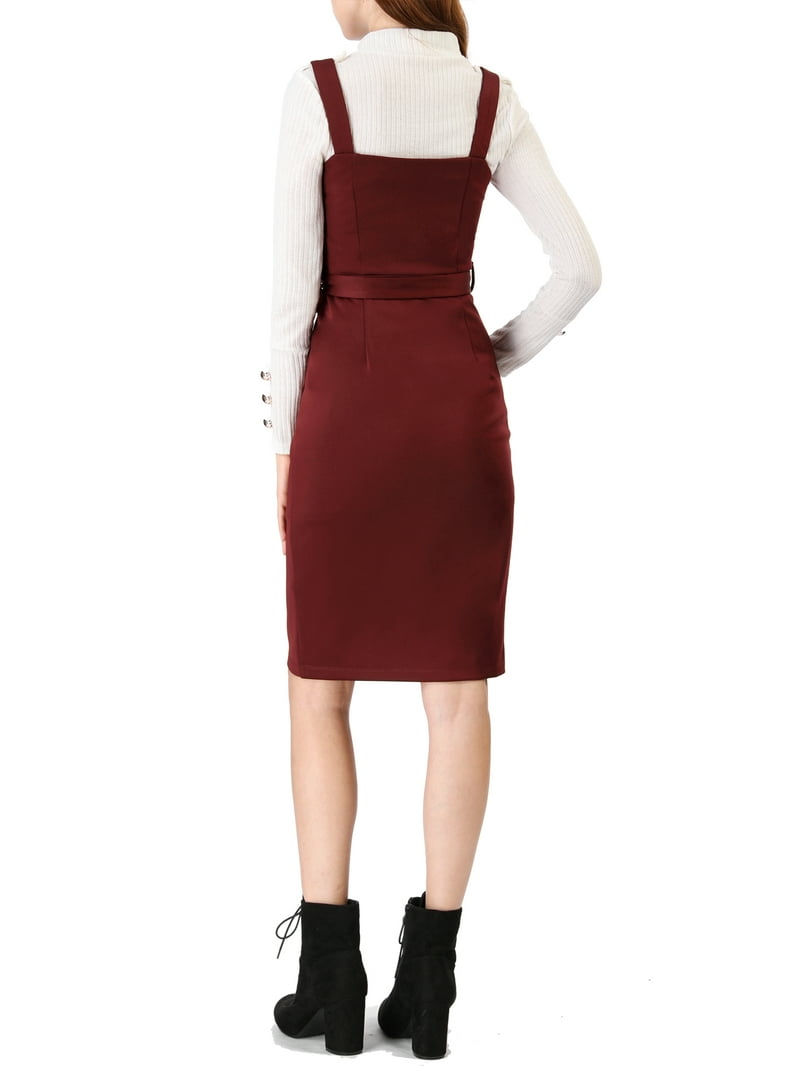 burgundy jumper dress Rory Ribbed Jumper Dress- Burgundy