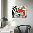 thumbnail image 4 of Awypu Koi Fish Wall Art Yin Yang Poster Canvas Printing Room Aesthetic Bedroom Living Room Japanese Style Decoration, 4 of 5