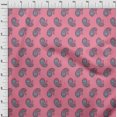 thumbnail image 3 of oneOone Georgette Viscose Fabric Paisley Block Printed Fabric 1 Yard 42 Inch Wide, 3 of 4