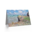 thumbnail image 2 of Claude Monet Cliff Walk At Pourville Fine Art Greetings Card Plus Envelope Blank inside, 2 of 3