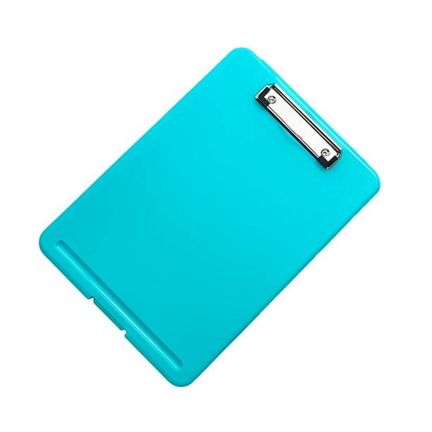 Injueey Bolsa de almacenamiento Portapapeles de escritura Organizador de papel Mano de obra fina multicolor Útiles escolares prácticos abiertos Carpetas de archivos Verde