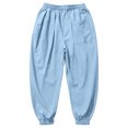 thumbnail image 5 of Boys Harem Jogger Pants Lightweight Loose Fit Sweatpants Elastic Cuff Breathable Summer Bottoms 2-14 Years, 5 of 5