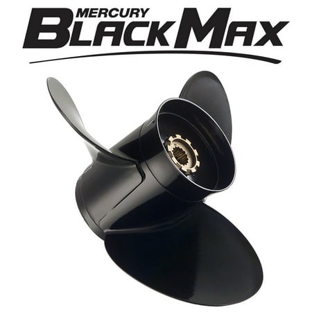 Mercury Marine BlackMax 3 Blade Aluminum Prop Propeller 13 x 19P (Best Prop For Mercury 25 Hp)