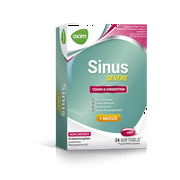 AXIM Sinus Severe + Mucus Medicine for Sinus Relief Cold and Flu Medicine for Adults, 24 Softgels