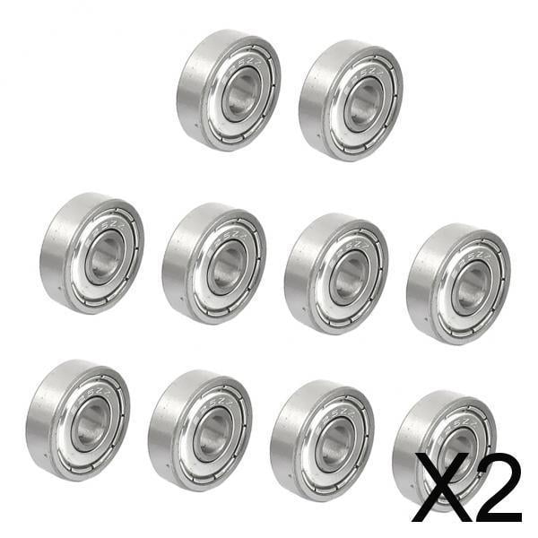 2x10 Uds. Rodamientos De Bolas Radiales De Alta Calidad Pieza De Impresora 3D Mini Rodamiento 625zz 2 piezas