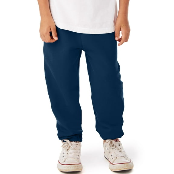 Hanes EcoSmart Boys' Fleece Sweatpants Navy L