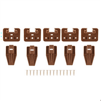 Track Guides Drawer Track Guide and Glides, 5 Sets of Dresser Center Mount Plastic Drawer Slides Fits Furniture Drawer