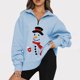 thumbnail image 2 of Sudaderas Navideñas de Cuello Redondo Para Mujer Otoño Invierno Casual Temperamento Moda Felpa Cálido Underlay Estampado Suéter Manga Larga Top Odeerbi  ODB192577, 2 of 5
