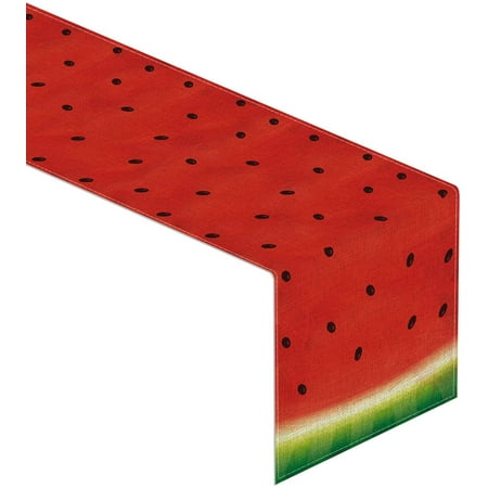 

Linen Watermelon Table Runner Rustic Summer Melon Party Home Dinning Room Decoration