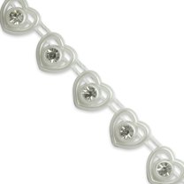 Expo Int'l 10 yards of Amour 3/8" Mini Heart Rhinestone Trim
