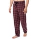 thumbnail image 5 of Pantalón de dormir para hombre IZOD de felpa sedosa, cuadros rojos y verdes, talla S, 5 of 5