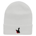 thumbnail image 5 of Flamenco Dancer Embroidered 12 Inch Long Knitted Beanie - White OSFM, 5 of 5