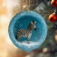 thumbnail image 1 of Christmas Animals Print Acrylic Hanging Christmas Gifts For Family Colleagues Christmas Tree Decoration, 1 of 9