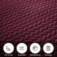 thumbnail image 5 of Moonlight20015 Twin Quilt Set Reversible Lightweight Bedspread with 1 Shams All-Season Comfort in Burgundy, 5 of 7