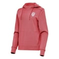 thumbnail image 2 of Women's Antigua Heather Crimson Indiana Hoosiers Justice Pullover Hoodie, 2 of 3