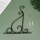 thumbnail image 4 of 1 gancho de hierro forjado para colgar en la pared, para flores, para colgar plantas, para jardín, cesta decorativa (pequeño, negro), 4 of 7