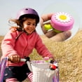 thumbnail image 4 of par de cintas con borlas para manillar de bicicleta de 10 pulgadas con diseño de arcoíris para niños y niñas, 4 of 5
