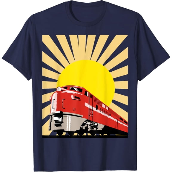 Vintage Train Shirt - Diesel Locomotive Shirt T-Shirt men and women can wear, black, white, gifts