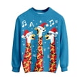 thumbnail image 5 of Byoo Christmas Toddler Boys Sweatshirt Giraffe Graphic Round Neck Knited Ribbed Top Holiday Casual Xmas Pullover Shirt, 5 of 5