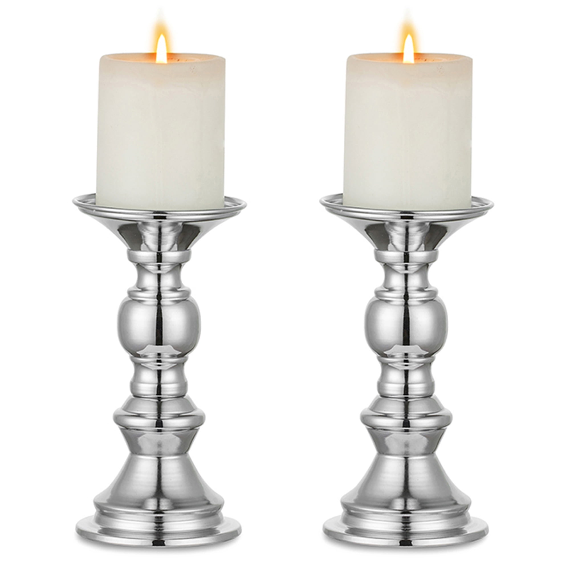 2 Pcs Nuptio Candlestick Holders Taper Candle Holder Wedding Housewarming Birthday Gifts Geometric Candle Holder Dining Table Candle Centrepiece Decorations for Living Room Bedroom Bathroom