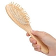 thumbnail image 3 of Masaje 1 Pieza Antiestático Peine De Madera Natural Paleta Cepillo Para El Cabello Cuidado Del Cuero Cabelludo Herramienta De Masaje Saludable, 3 of 6