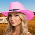 thumbnail image 2 of Western Style Cowboy Hat for Everyday Casual Wear Unisex Adult Riding Accessory with Classic Solid Design and Versatile Seasonal Use, 2 of 4