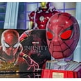 thumbnail image 3 of Guvpev Iron Spider Helmet, Superhero Legends Series 1:1 Collectible Wearable Electronic Mask with Bluetooth Speaker Base, Moving Eyes & LED Lights, Touch & RC, Halloween Superhero Cosplay Prop, 3 of 18