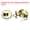 Gold Tone, variant on Uxcell Cylinder Deadbolt Door Lock Round Entry Front Door Handle Sets for Door Gold Tone