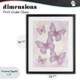 thumbnail image 4 of Stupell Industries Art Deco Delicate Disco Butterfly Dance Black Framed Print Under Glass, 13 x 16, by Lil' Rue, 4 of 8