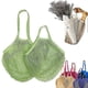 thumbnail image 2 of 2 bolsas de compras reutilizables, bolsa de malla portátil, bolsa de almacenamiento de frutas y verduras, bolsa de malla plegable de algodón ecológica para compras, verde, 2 of 5