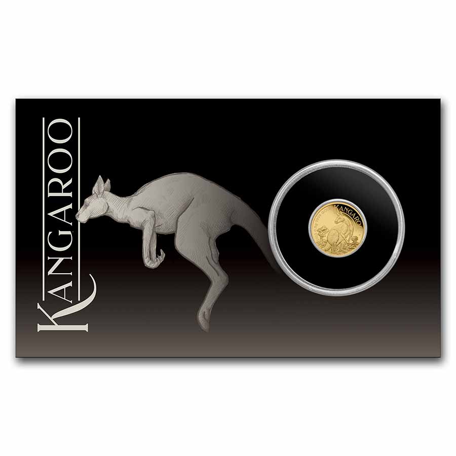 2023 Australia 1/2 Gram Gold Kangaroo Mini Roo BU (Assay Card