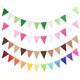thumbnail image 2 of 12 Banderas 17cm Guirnaldas Pancarta de Fieltro Coloridas Cumpleaños, 2 of 4