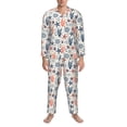 thumbnail image 3 of Sikiie Starfish Shell Mens Pajama Set, Soft Warm Long Sleeve Sleepwear, Cozy Button-Down Pjs for Men-XX-Large, 3 of 7