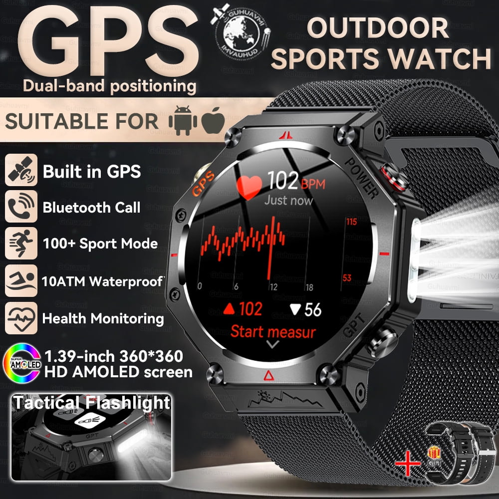 64GB Large Memory APP Download Smart Watch Men 200W+800W HD Dual Camera Video Call 4G/5G SIM Card Wifi Global Version Smartwatch