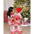 thumbnail image 3 of Parent-child Christmas Pajamas Two-piece Set Tops Pants Family Pyjamas, 3 of 3